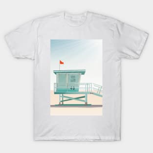 Summer Day Ocean Lifeguard Station T-Shirt